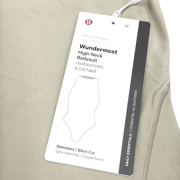 Lululemon Wundermost Ultra-Soft Nulu High-Neck Sleeveless Bodysuit Size M - Picture 8 of 14